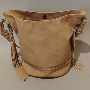 Marona tan/cream boho tote